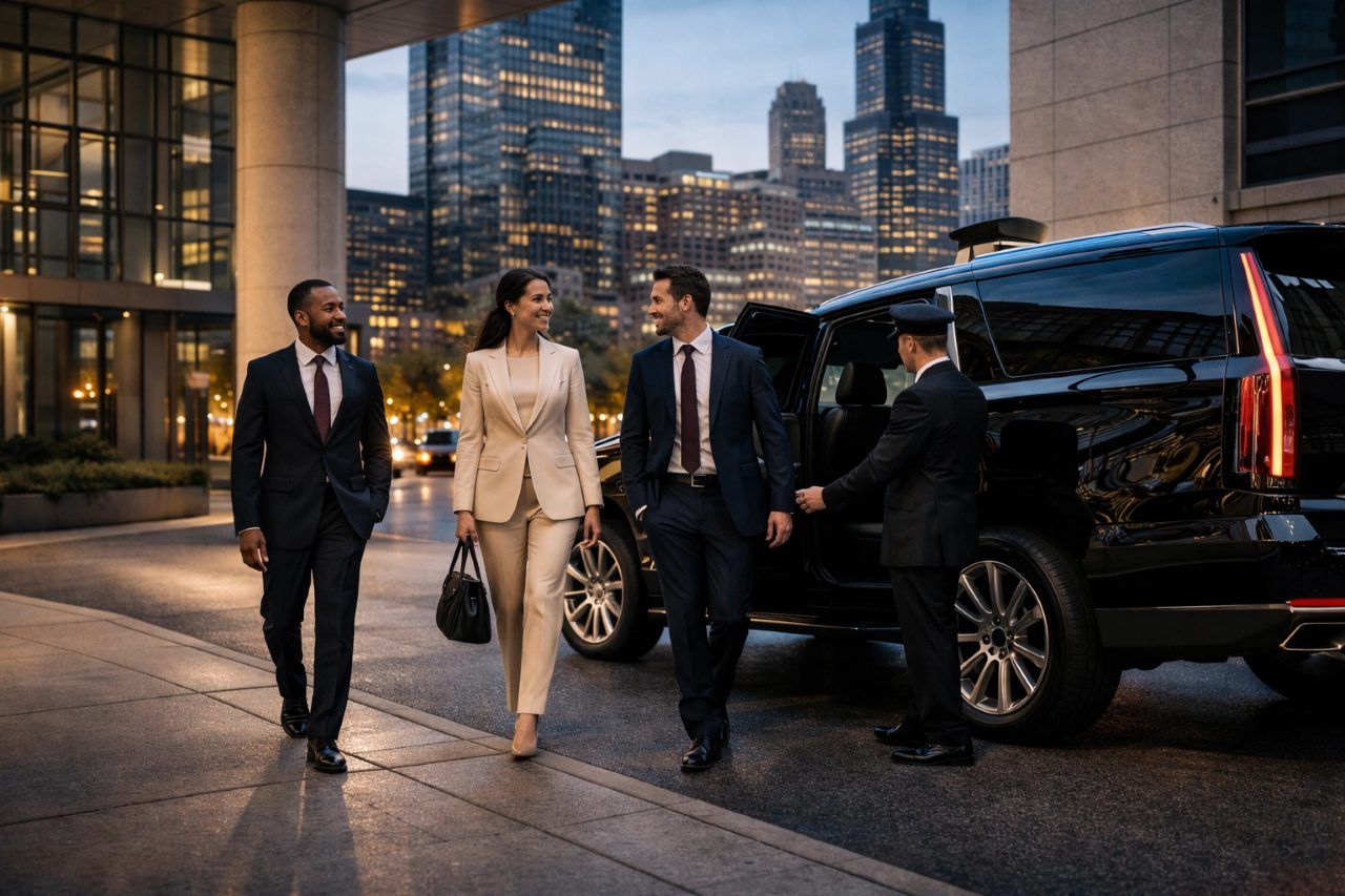 Corporate black car transportation for executives and teams